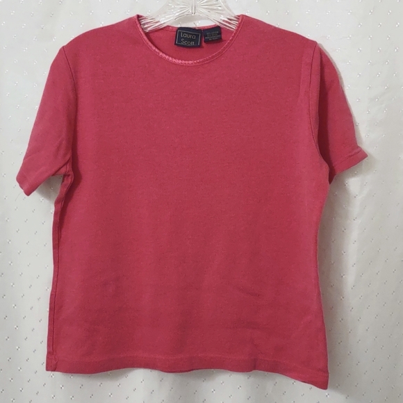 Women's Laura Scott tee, pink, size S - Picture 1 of 3